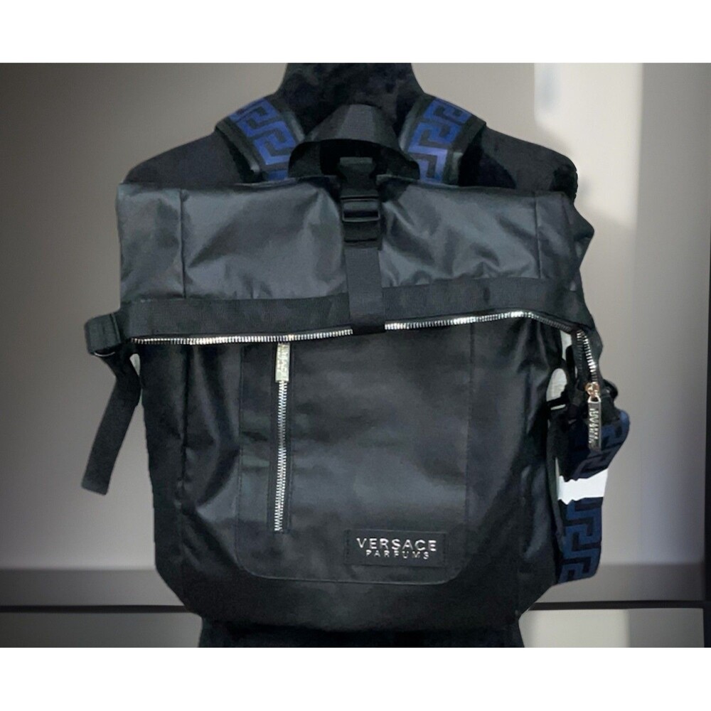 VERSACE Parfums Backpack Black Travel Carryon Item 14" x 18" x 4"